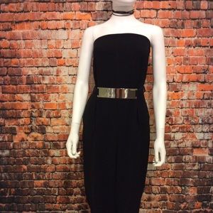 Zara black strapless jumper size M
